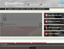 Tablet Screenshot of camerfirma.com